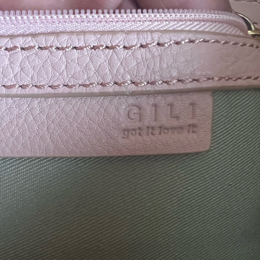 G.I.L.I. Classic Pink 100% Genuine Leather Tote Bag - Picture 12 of 13